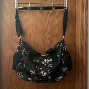 victoria’s secret pink duffle bag black